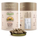Grass- Fed Freeze- Sušené hovězí srdce & Játra Kapsle 3000 mg na servírování 124; CoQ10, železo, zinek & B12 dodatek pro přírodní srdce, energie a imunitní podporu