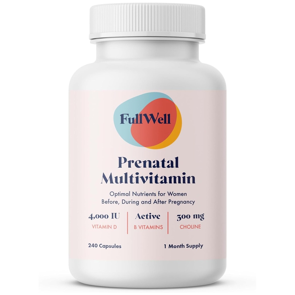 FullWell Prenatal Vitamíny Př Vital Nutrients CLAS124; Dietitian-applicated, OBGYN Doporučeno, Non-GMO, 3. strana Testováno, 30 Služebnictvo