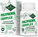 20-in-1 Polyfenoly Dodatek nad 20 Ovoce, Zelenina & Polyfenoly, Výkonné antioxidanty, Quercetin, Resveratrol, Kurkuma, Zelený čaj, Polyfenoly pro věkovou obranu, Energie & Imunita, 90 Kapsle