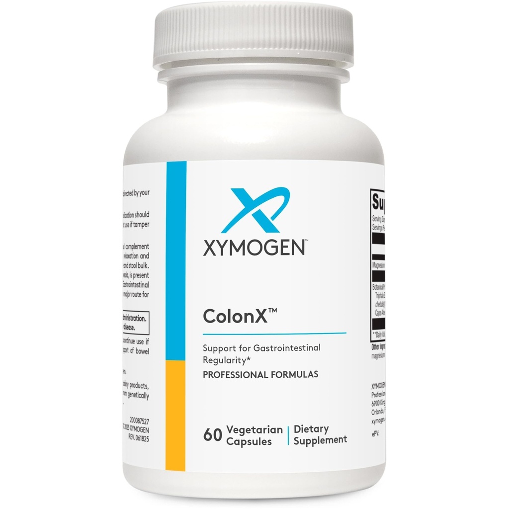 XYMOGEN ColonX - Podporuje GI motility, Stool Bulk, Digestion, Asimilace, a eliminace - Triphal dodatek s magnesium Citrát, Cape Aloe (60 Kapsle)
