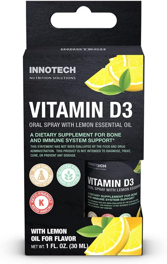 INNOTECH Nutrition: Vitamin D3 Perorální sprej, Lemon Flavour - 30 ml
