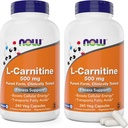 Nyní Potraviny L- karnitin 500 mg, 240 Veg Caps (balení po 2)