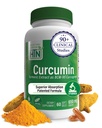 Zdraví Thru Nutrition Curcumin 650mg BCM- 95 Curcugreen CLAS124; Turmeric Curcumin Complex CLAS124; High Absorption CLAS124; Health Inflosis Response CLAS124; Klinicky studováno CLAS124; 3. strana Testována CLAS124; Non- GMO (Balení 60)