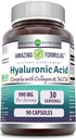 Amazing Appendias Hyaluronic Acid Super Complex s MSM, kolagen typu I & III, a vitamin C CZ124; 990 Mg CZ124; 90 Příplatek kapsle CZ124; Non- GMO CZ124; Gluten zdarma CZ124; Made in USA