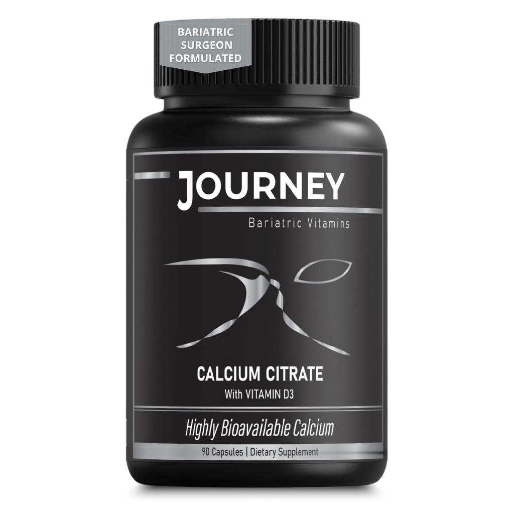 Cesta Bariatrické kalcium Kapsle s vitaminem D3 CLAS124; Kostní síla Support Pre- & Post- chirurgie Zdraví