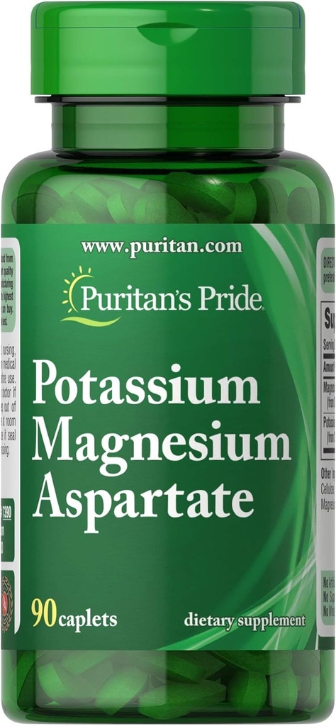 Puritánské Pride Draslík Magnesium Aspartate- 90 Kaplet