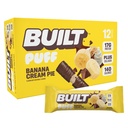 Postaven bar, Puff Protein Bary, Banana Cream Pie Puff, 17g Protein Snacks, On-The- Bary, Pouze 140 kalorií, 6g cukru, kolagen, gluten zdarma, 12 Počet