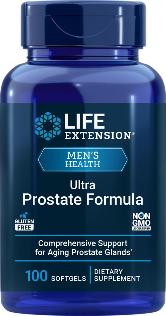 Life Extension Ultra Prostate Formule, 100 Softgels, Přírodní doplněk pro muže