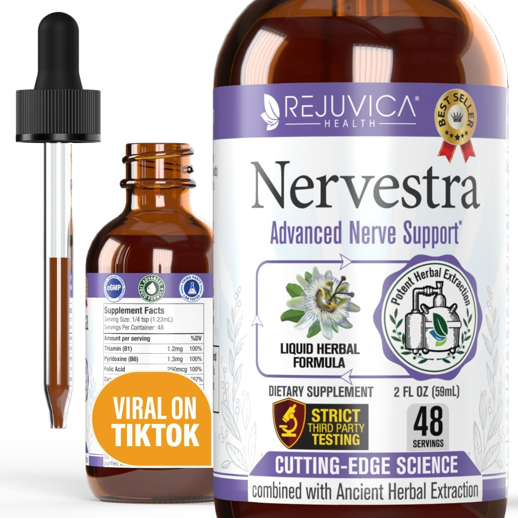 Nervestra - Nerve Health, s Alpha Lipoic Acid, na Bolster Nerve zdraví a podporu zdravé nervové funkce - Alpha Lipoic Acid, Vitamin B6, White Willow Bark Turmeric Passionflower & Více!