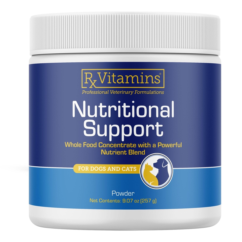 Rx Vitamíny Nutriční Podpora - Kombinace esenciálních vitaminů, minerálů, a další užitečné sloučeniny pro psy a kočky - 9.07oz