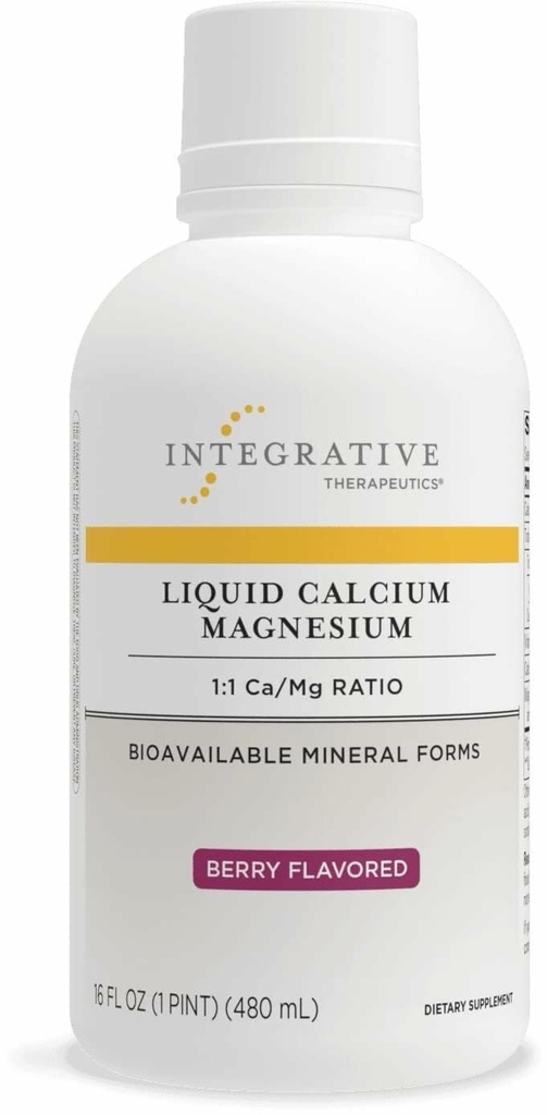 Integrační terapeutika Tekutý hořčík - Tekutý doplněk, který podporuje zdraví kostí * - Zahrnuje vitamín D3 & a komplex hořčíku - gluten- Free & Dairy- Free - Berry, 16 oz (32 Služeb)