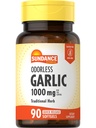 Sundance Odorless Česnek Softgels CARTG124; 1000mg CART124; 90 Count CART124; Non-GMO a gluten zdarma dodatek