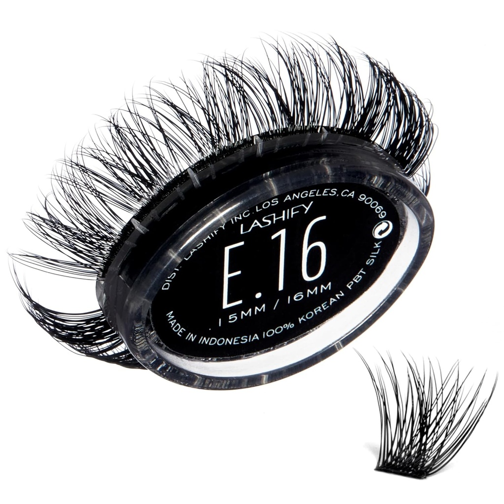 Lashify Extrémní 16mm Gossamer DIY Eylash Rozšíření Refill, Black, Easy False řasy Přidat ohromující objem