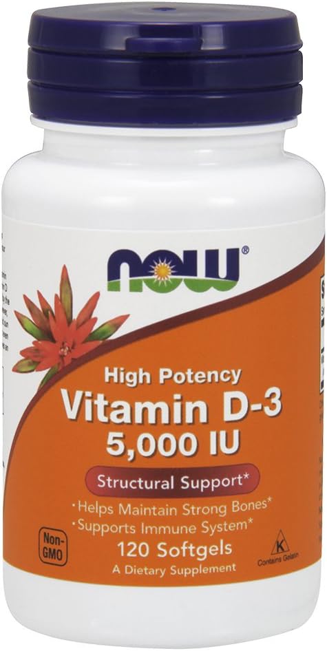 Nyní Potraviny Vitamin D3 5000 Iu (360 (120X3))