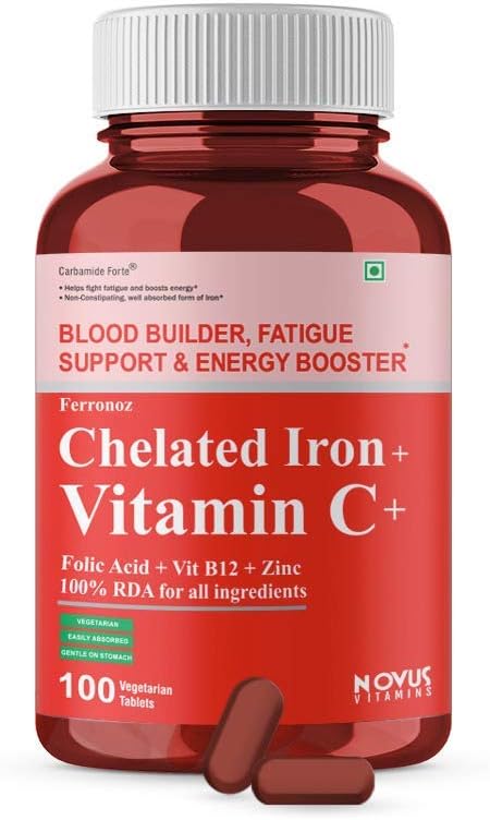 Ifra karbamid Forte Chelated železo s vitaminem C, B12, kyselina listová & Zn - 100 tablet