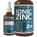 Iontový tekutý zinek - 8 měsíční zásoba, nastavitelné dávkování pro dospělé - vysoká absorpce, vegan, skleněná láhev - podporuje imunitní systém, Brain & štítné žlázy zdraví - Základní minerální doplněk (2 oz)