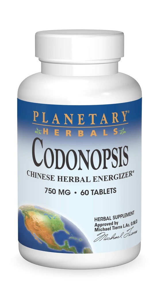 Planetární Herbals Codonopsis tablety, 750 mg, 60 Počet