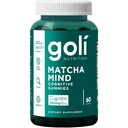 Goli Matcha Mind Gummies - 60 Hrabě - Green Tea Leaves Powder with Cognizin for Focus, Pozor a Brain Health, Vegan, Non- GMO, Gluten- Free & Gelatin Free.