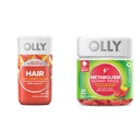 OLLY Ultra Strengels vlasy, podporuje zdraví vlasů, Biotin, Keratin & Metabolismus Gummy prstence, jablečný ocet, vitamín B12, chrom