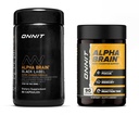 ONNIT Premium Alfa Brain Bundle - Nootropic Brain Supplement (90 Ct) + Black Label Citicoline Mental Speed, Pozor a kognitivní Supplement (80 Ct) - Promotes Focus, Koncentrace & Paměť