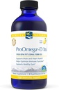 Nordic Naturals ProOmega-D Xtra Liquid, Lemon Flavor - 8 oz - 3400 mg Omega33 + 1000 IU D3 - high- Potency Fish Oil - EPA & DHA - Mozek, Oko, Srdce, & imunitní zdraví - Non- GMO - 48 Servings