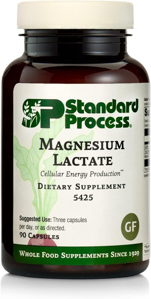 Standard Process Bone and Muscle Support Bundle - Magnesium Laktát & vápník Laktát dodatek Kit - Dietní doplňky pomoc pevnost a hustota kostí - Podporuje výrobu energie a imunitní zdraví