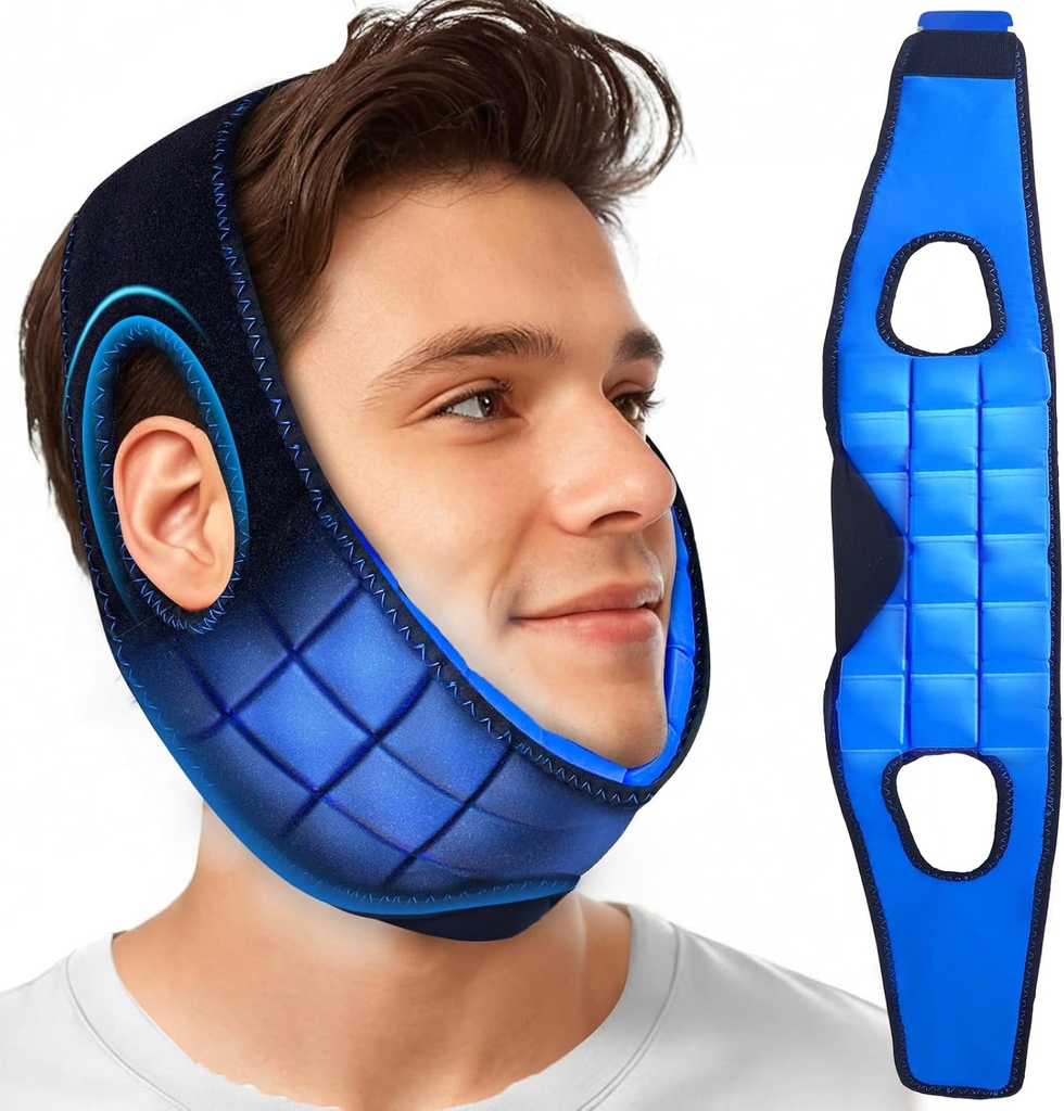NEWGO Moudrost zuby Bolest Relief Led Pack pro Oral Chirurgie Recovery obličeje, 2 hodiny dlouhé trvanlivost studenou tvář Wrap s tváří Contoured Design pro TMJ Relief, Vytahování zubů, Jaw Discomfort