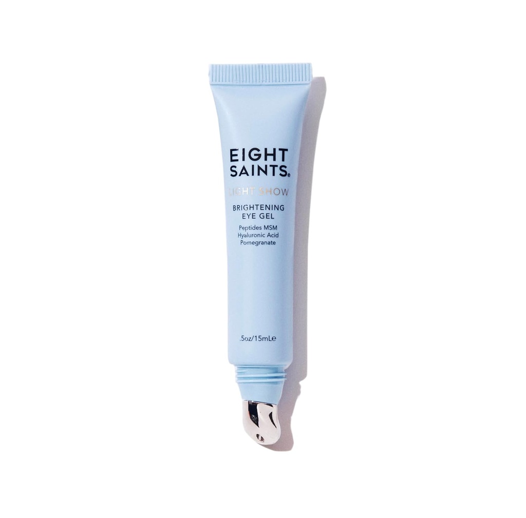 Osm svatých světlo show jasnější oko gel, přírodní a organické anti stárnutí chladící oko gel snížit Pufness, vrásky a klid pod oko kůže, 0.5 Ounces