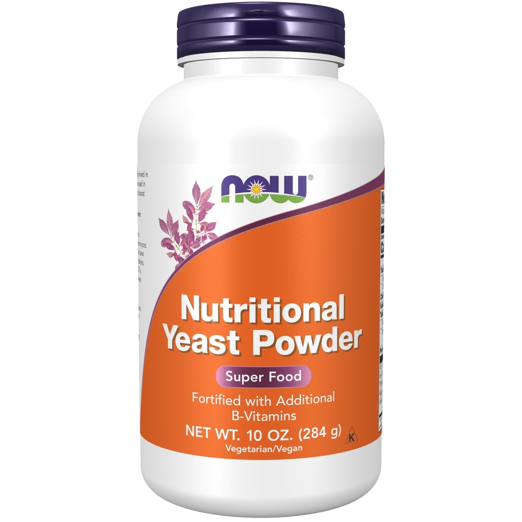 Nyní doplňky, Nutriční kvasnicový prášek s přídavnými B-Vitamíny, 10-Ounce