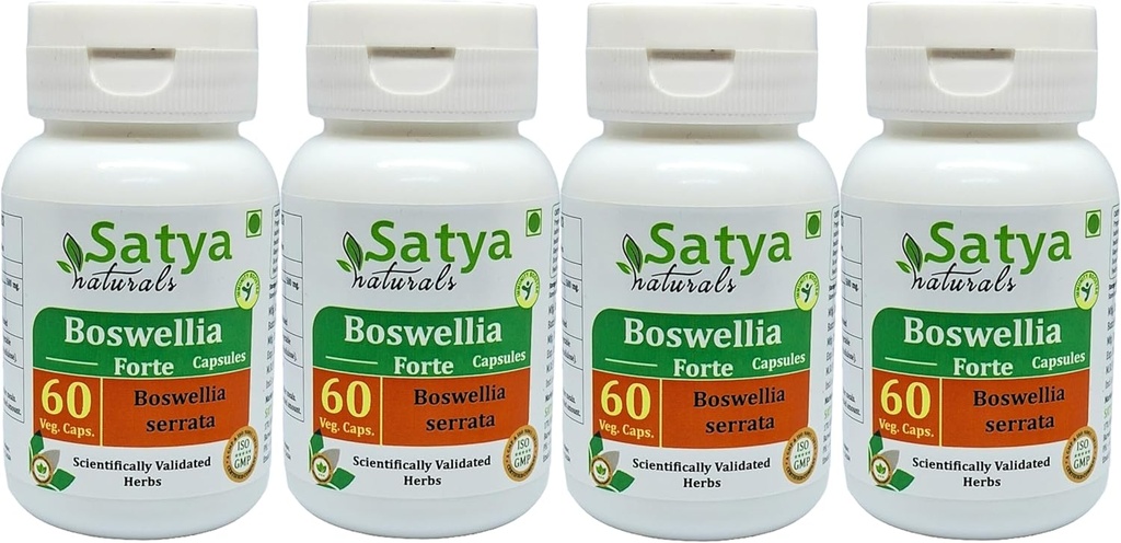 Boswellia Forte Kapsle 500 mg. 60 Veg. Kapsle 124; Boswellia (Boswellia Serrata) Extract Kapsle pro muže a ženy 124; Ayurvedic Herbal Supplement / Remedies Application 124; 10: 1 Forte (4 láhve 60 Kapsle)