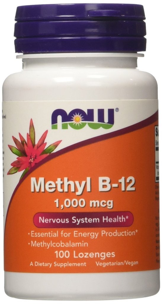 Methyl B-12, 1000mcg, 100 LOZ od Now Foods (balení po 2)