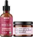 Myo- Inositol Powder Complex & Herbal Hormon Balance Tinktura 124; Hormon Balancing Bundle s Myo- Inositol & D- Chiro (30 Služeb) a PMS Menopause & Menstrual Support Liquid (60 Služeb)