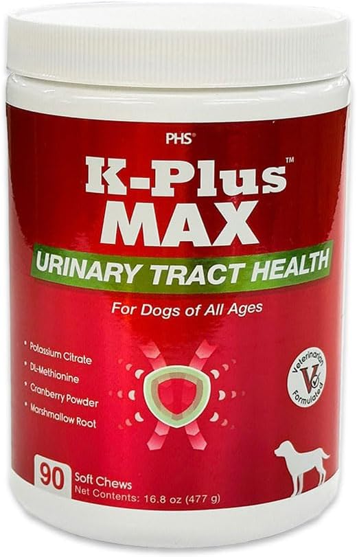 Močový Trakt Zdraví Měkké Žvýkačky pro psy - Cranberry + DL- Methionin + Citrát draselný - Podporuje močový měchýř & ledviny, pH Balance, UTI & močový měchýř Stone Prevention - Made in USA - 90 Easy- to- Feed Žvýkačky