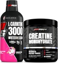 PROSUPPS L- karnitin 3000 Stimulant Volný tekuté střely (31 Služeb, Dragon Fruit) a Creatin 300 Monohydrát (60 Služeb) Bundle