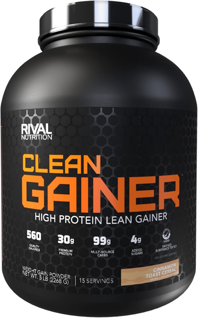 Rival Nutrition Clean Gainer - Skořice Toast Cereal, 5lbs