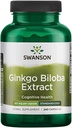 Swanson Ginkgo Biloba Extract 24% 60 miligramů 240 tobolek