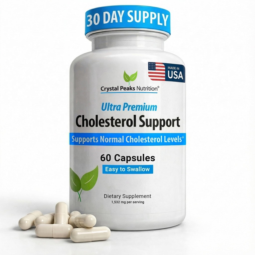 Cholesterol dodatek - All- Natural Ingredients to Support Normal Colesterol Levels. Podporuje optimální oběh. 60 Tobolky