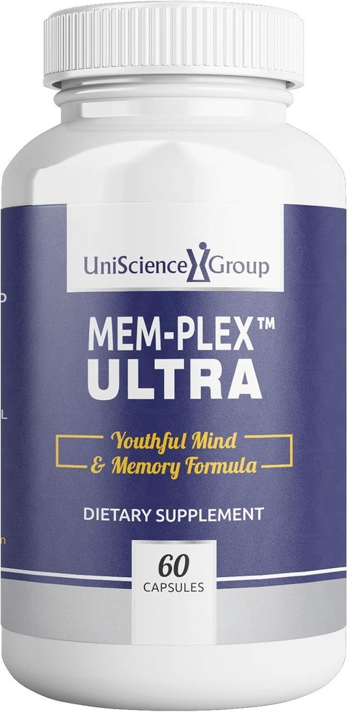 Mem- Plex Ultra, Příroda Podpora paměti Dodatek s Fosfatidyl Serine, Bacopa Monniera Extract a Neurofaktor celý kávový ovocný extrakt, 60 Kapsle