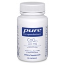 Čisté enkapsulations CoQ10 120 mg - Coenzym Q10 Supplementary for Heart Health, Energy, Antioxidants, Brain & Memory Health - Cellular Health, Cognition & Cardicular Support * - 60 Kapsle