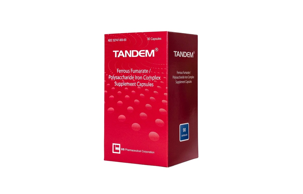 Tandem- 106 mg Elemental Iron - Easy to Swallow- High Tolerability -Odorless & Taste