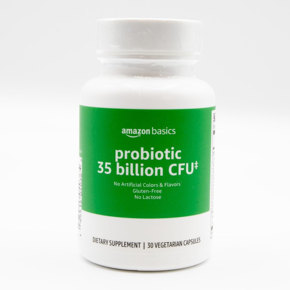 Basics Probiotic 35 Milionů CFU, 8 Probiotických zákrutů s prebiotickou směsí, podporuje zdravé trávení, 30 Vegetariánských kapslí, 1 měsíc dodávky (dříve Solim)
