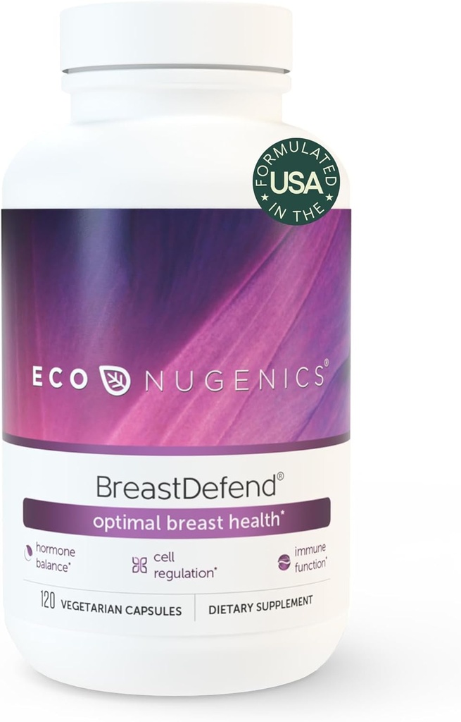 EcoNugenics Death Defend DIM dodatek k podpoře optimální zdraví prsu pro ženy, Estrogen Hormon Balance, Imunitní podpora - Kurkumin kurkumin, Reishi & Turecko Tail houby - 120 Kapsle