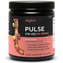 Legion Pulse Pre Workout Dodatek - Všechny přírodní oxid dusnatý Preworking Drink na zvýšení energie, Creatine Free, přirozeně slazené, Beta Alanin, Citrulline, Alfa GPC (Caffeine Free Sour Candy)