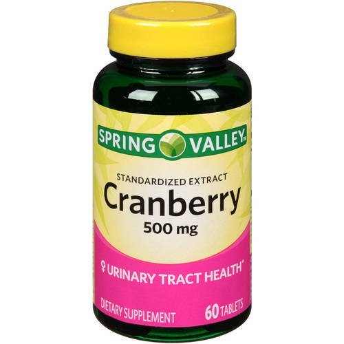 Spring Valley - Cranberry 500 mg, standardizovaný extrakt, 60 tablet