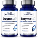 1MD Nutrition EnzymeMD - Příplatek k trávicím enzymům - Lékařské substituované enzymy 124; 18 Plant- based enzymy - Gas & Bloating Support PHAR124; 120 Kapsle (2- Pack)