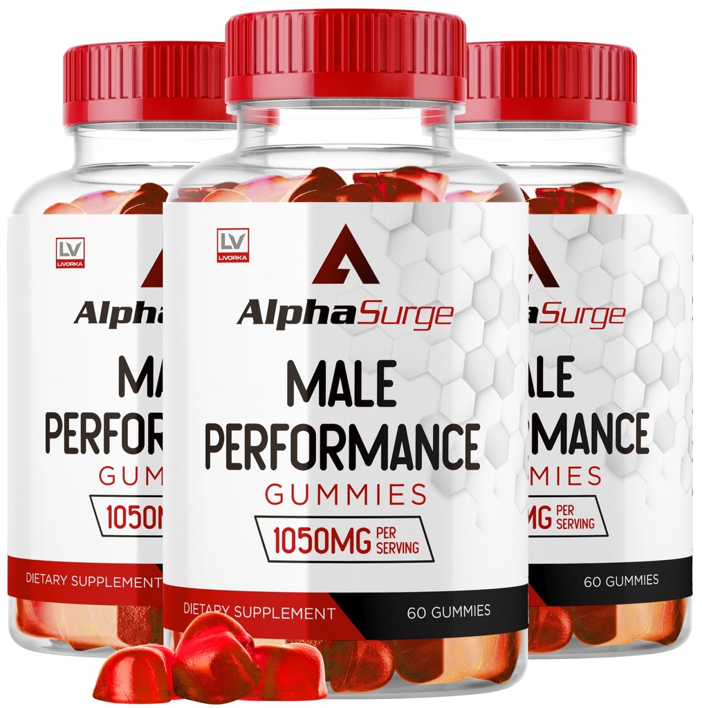 LIVORKA Alpha Surge for Men - Alpha Surge Gummies for Male, Alfa Surge Gummies 1050mg, Alpha Surge XL Gummie, Alpha Surge Gummies, Alfa Sugre Muž, 180 Gummies for 3 Month