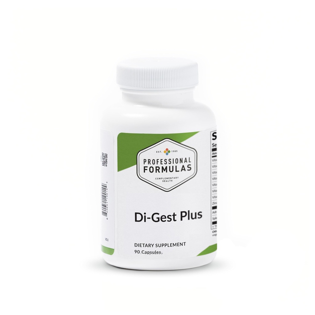 Profesionální aplikace Di- Gest Plus - Betaine, L- glutamová kyselina, pankreatin, papain a pepsin pro zdravou stravu, absorpci živin a Gut Lining - hypoalergenní, gluten zdarma, 90 Kapsle