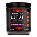 BEYOND RAW LIT Advanced Pre Workout Formule, Sweet a Tart, pro energii, Focus, Vytrvalost, Čerpadla, s 300mg rychlé a cílené uvolnění kofein, Creatine, Betaine, Beta Alanin, Taurin, 20 Služeb