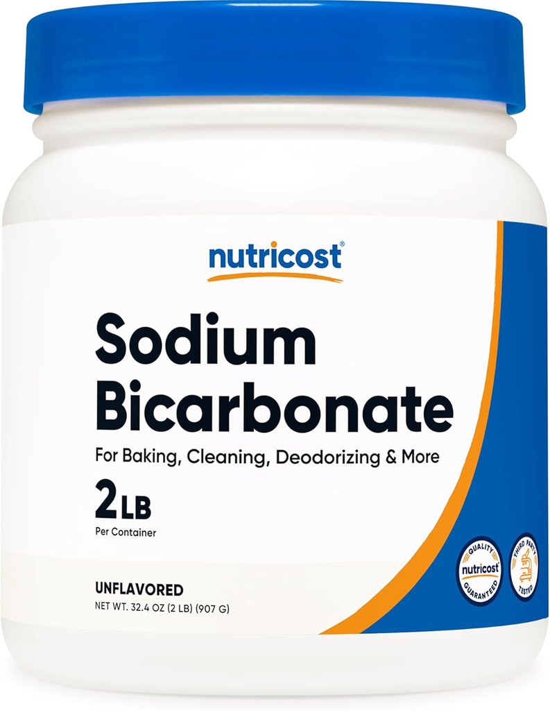 Nutricost Natrium Bicarbonate (2 LB) - 600mg Per Serving, Non- GMO, gluten Free
