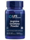 Life Extension Arginine Ornithin Powder, Promotes Muscle Health & Recovery, Gluten Free, Non- GMO, čistá hmotnost 150 gramů
